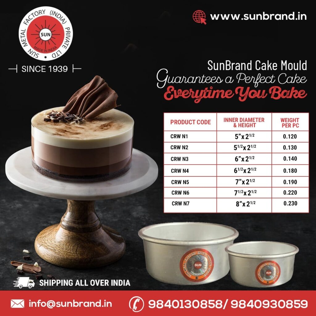 aluminium cake mould