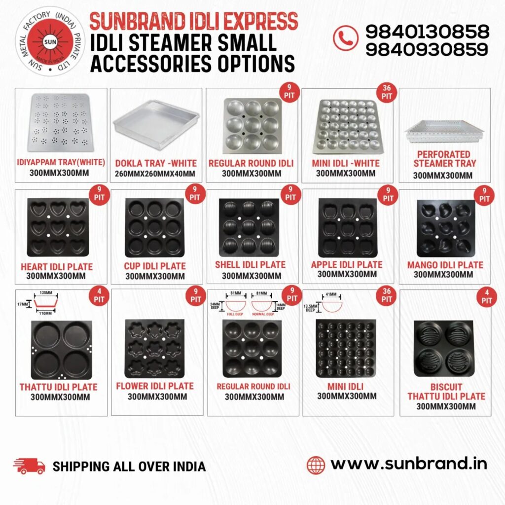 idli steamer plates