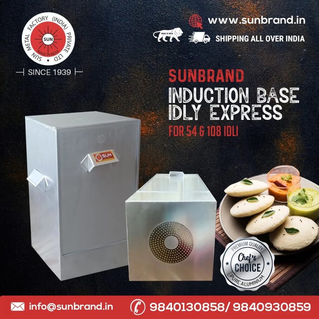Induction base idli steamer