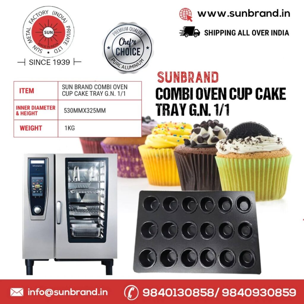 combi oven cup cake tray