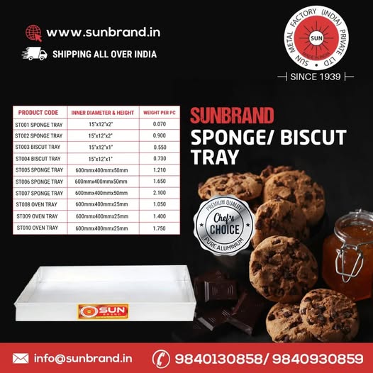 sponge tray | biscuit tray