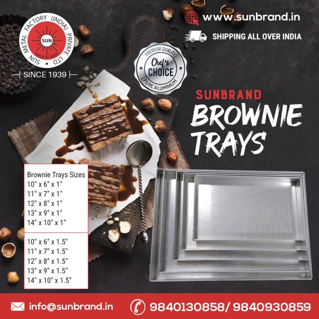 aluminum brownie tray