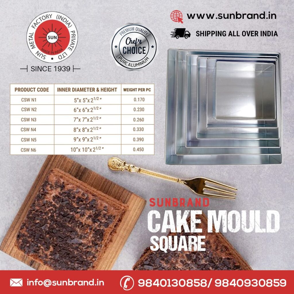 sunbrand square cake mould